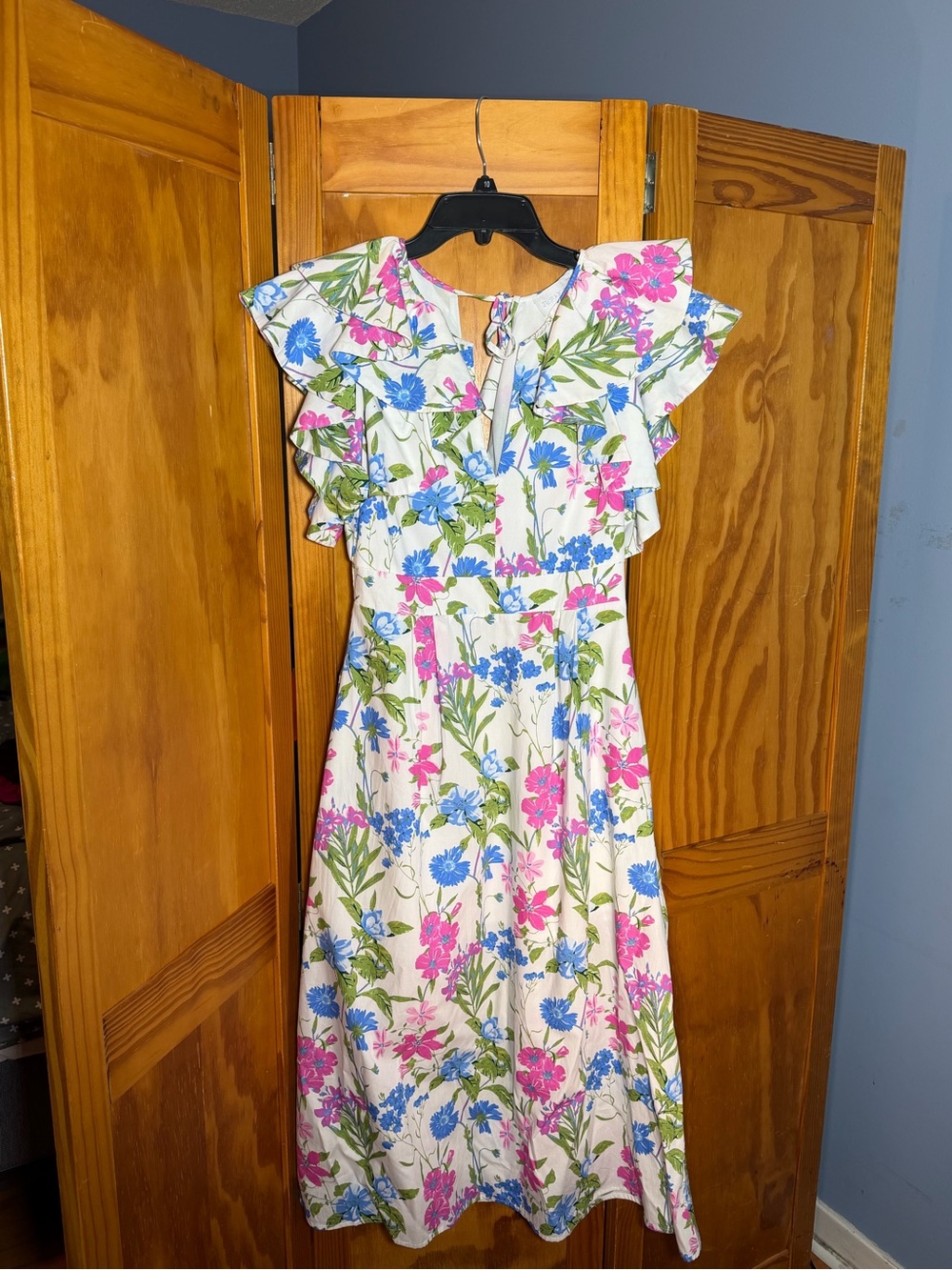 Sugarlips In Bloom Floral Santana Ruffle Sleeve Tie Back Dress| Coquette, Fairy